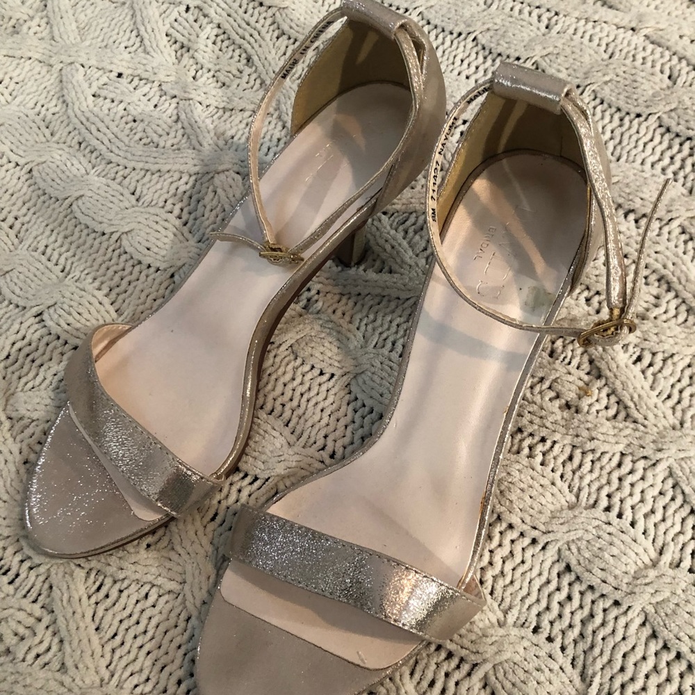David’s bridal ankle strap heels